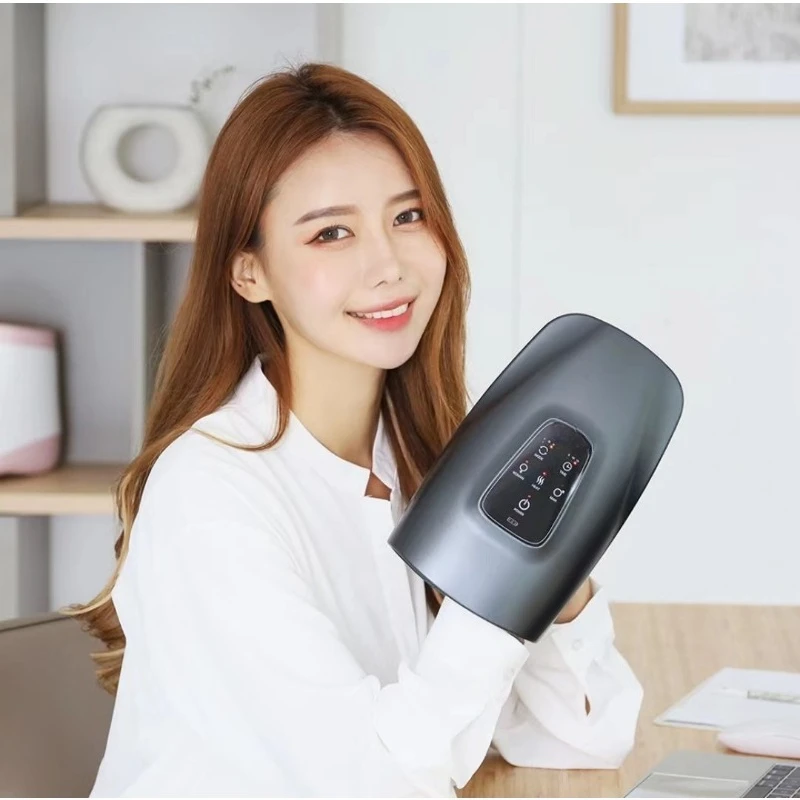 Hand Massager Wireless Air Pressure Kneading Heating Device Multi‑Function Palm Hand Relax Massage Machine For Household Use
