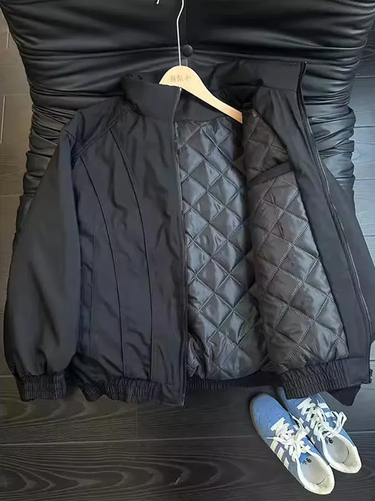 

Мужская зимняя куртка Cleanfit Bla с воротником-стойкой, хлопковая, в стиле пэчворк, повседневная, теплая, утолщенная