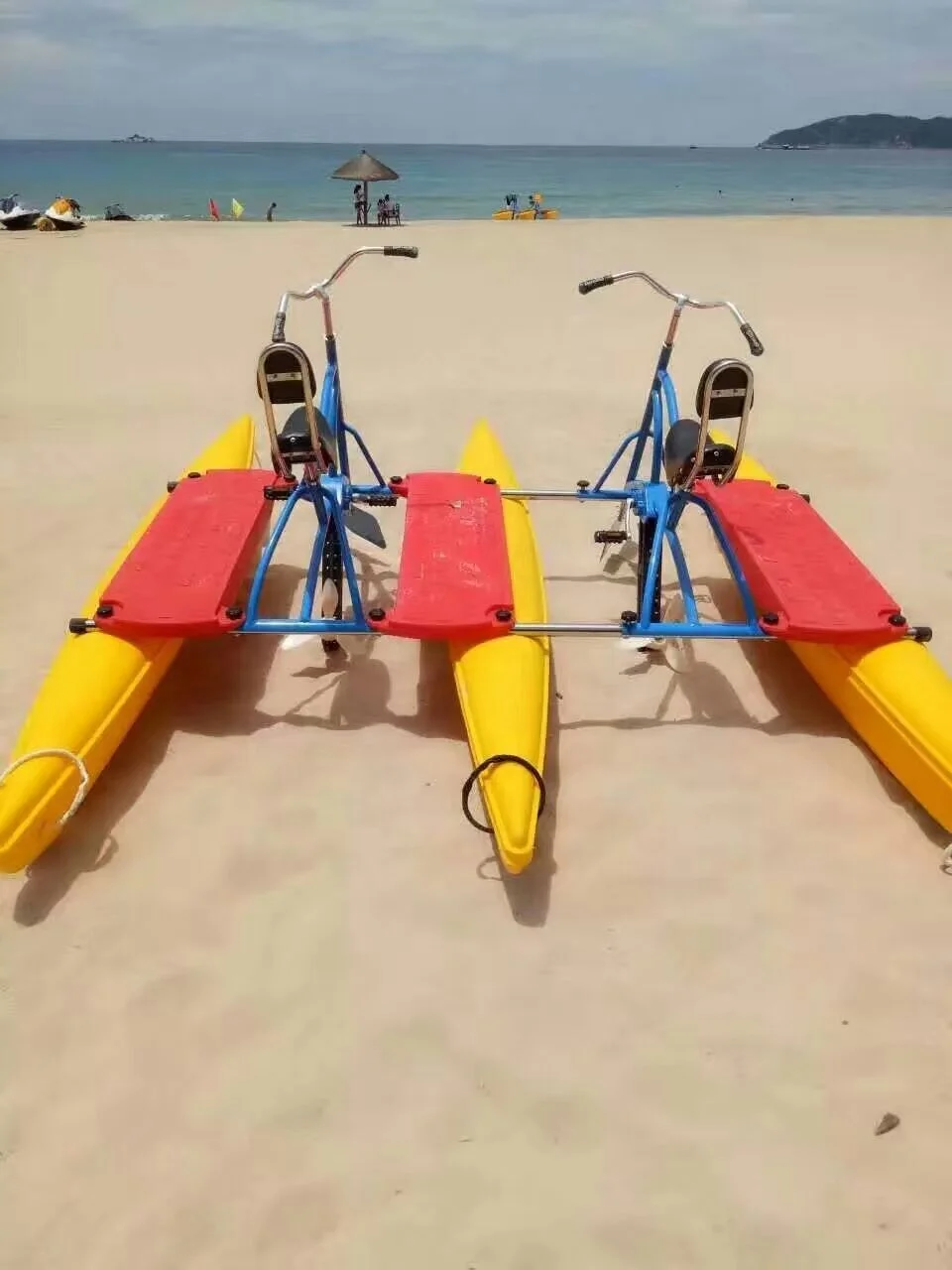 Single Type Outdoor Plastic Water Bicycle Sea  Pedal Boat With UV-Resistant Impact-Resistant Features 100-500kg Capacity