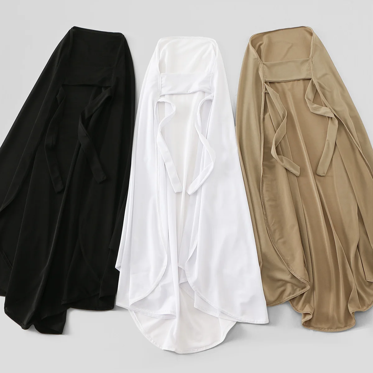 Ramadan New Arrival Fashion Instant Hijab Scarf for Women Solid Tie Back Hijab Ready to Wear Headscarf Head Cover Turban Bandana