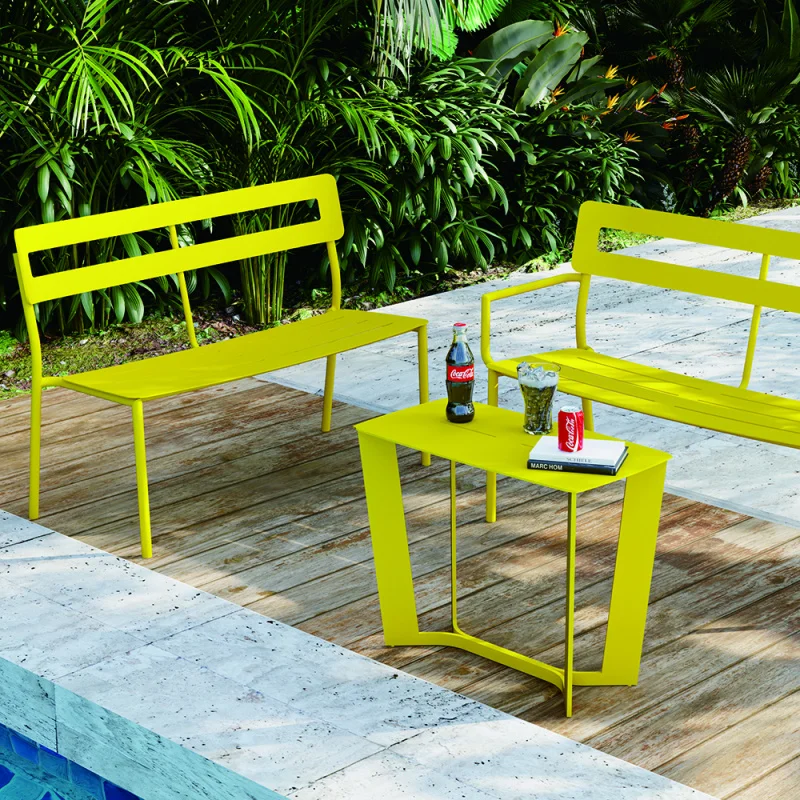 

custom.Modern Outdoor Aluminum Alloy Dining Cafe Side Bar Stool Furniture Chair Garden Hotel Club High Bar Table Set