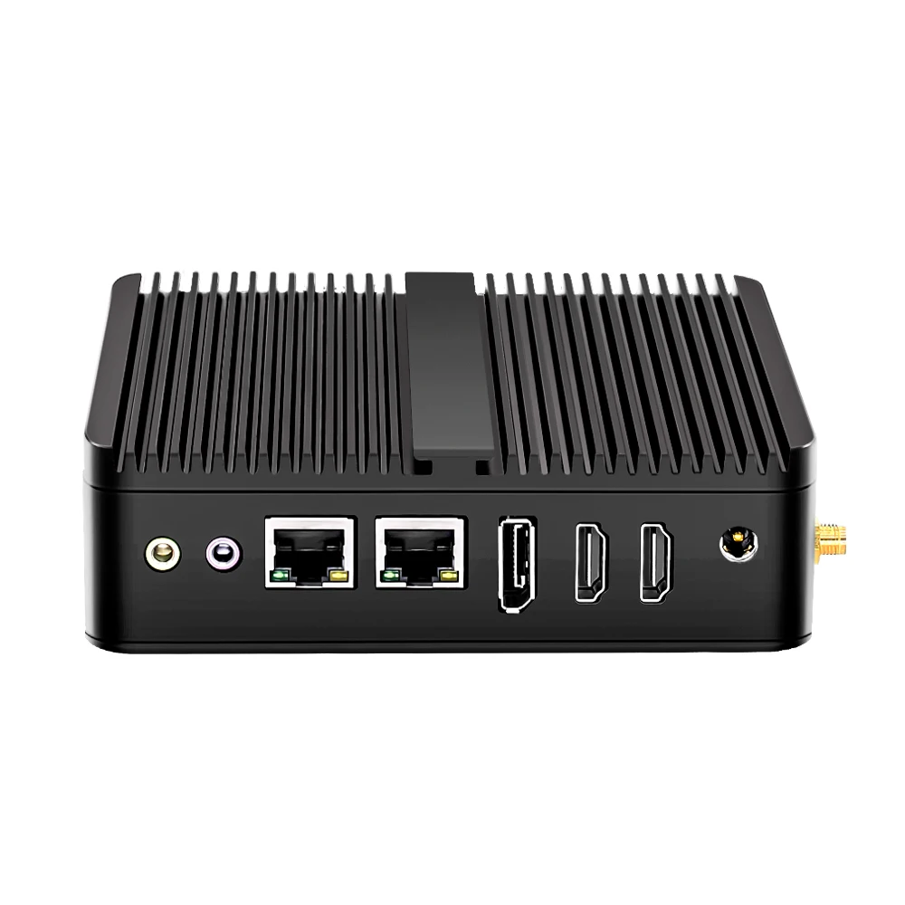 12th Gen Fanless Mini PC N100 Alder Lake Quad Core Dual LAN soft Router 2*COM NVMe J6413 Windows 11 mini Computer 3x4K UHD HTPC