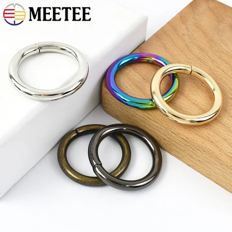 5/10Pcs Metal O Ring Buckles for Bag Strap Dog Collar Clasp Webbing Belt Hooks KeyChain Loops DIY Handbag Hardware Accessories