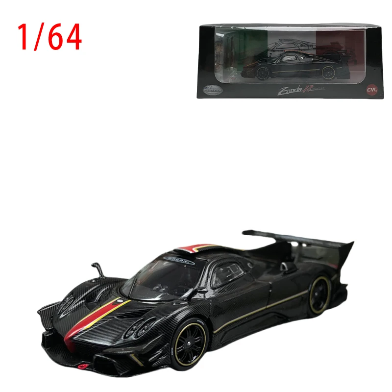 

Diecast Model Car 1:64 Size PAGANI Zonda R Alloy Car Model Super Muscle Car Collection Toys for Boys Gift Original Box