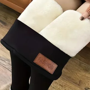 Elegante und heiße weibliche Leggings mit hoher Taille, fester Farbe, einfach, alles in einem, Komfort mit Gummibandhosen 8 Hauptverkaufshosen Zwei Farben - №6