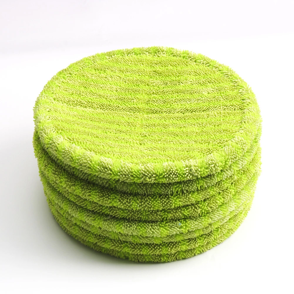 Round Wrapping Green Mopping Cloth 16cm Electric Mop Replacement Cloth Replacement Pad For Cordless Electric Rotary Mop Sweeper