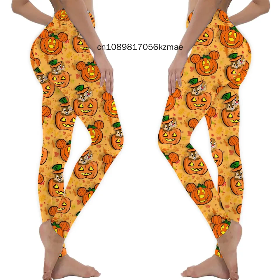 New Sexy Mickey Mouse Halloween Prints Girls Elastic Fitness Gym Sport Workout Leggings Women Yoga Pants Dropshipping