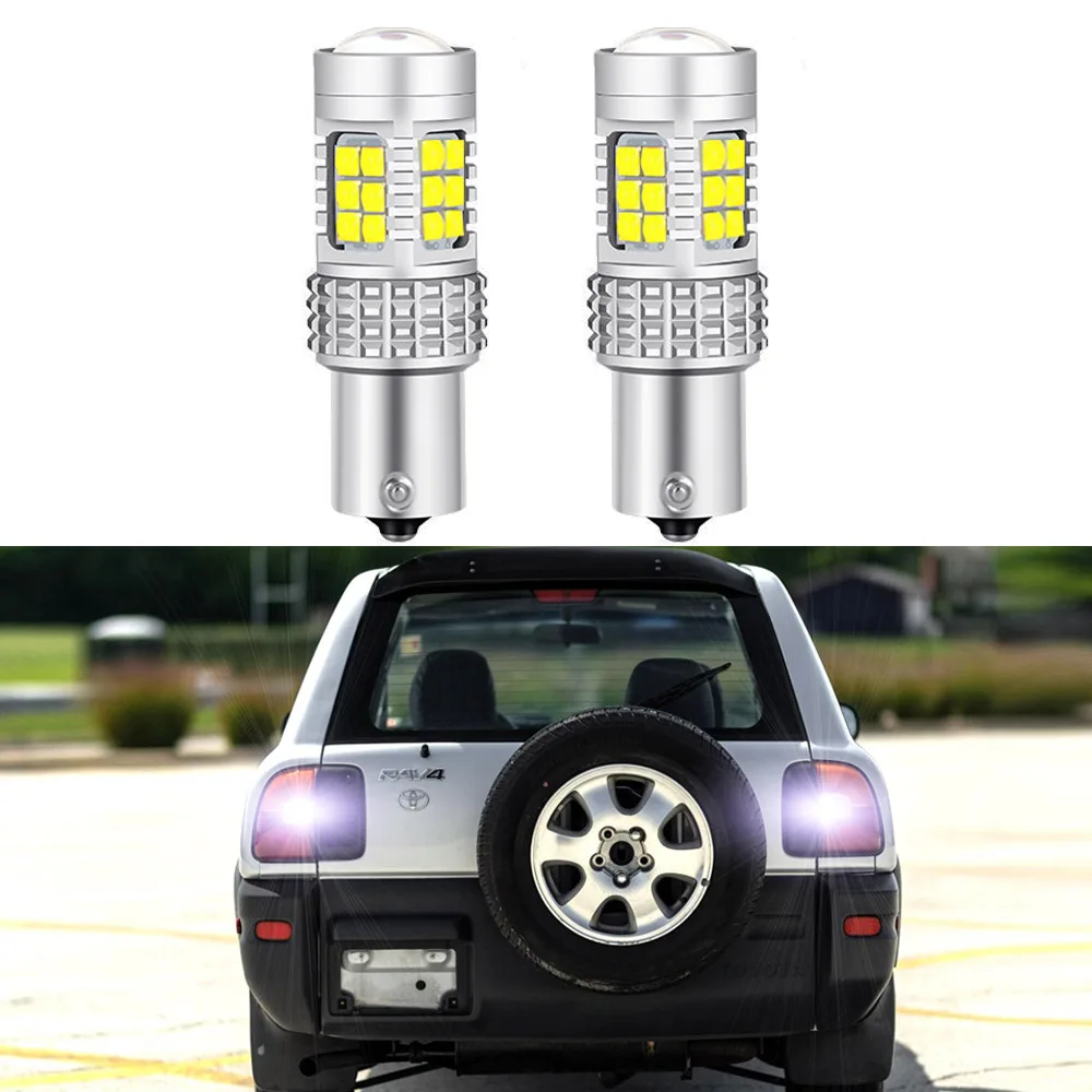 2pcs For Toyota Rav4 Rav 4 1994 1995 1996 1997 1998 1999 2000 LED Backup Reversing Lights Canbus White Plug and Play