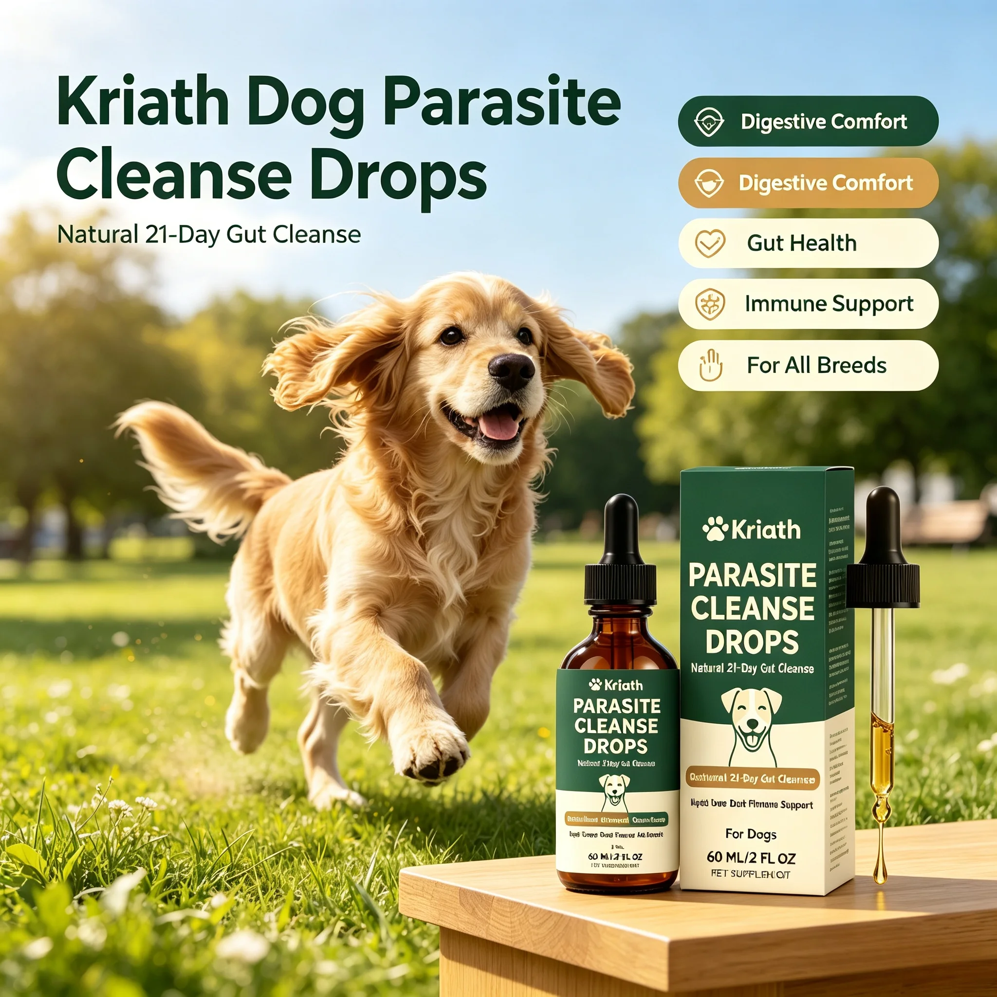 Pet Digestive Supplement Drops Dog Gut Support Digestive Comfort Gastrointestinal Health Immune Support Dog Nutrition Supplement