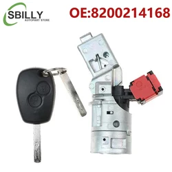 8200214168 Ignition Lock Barrel Starter Switch with Key for Renault for Vauxhall Fiat 2005-2012 82002-14168 7701208408