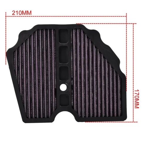 Imagen 2 del producto Limpiador de filtro de aire para motor de motocicleta, elemento de filtro de entrada de aire de tela no tejida de alto flujo para Benelli TRK502 TRK502X 2017-2022