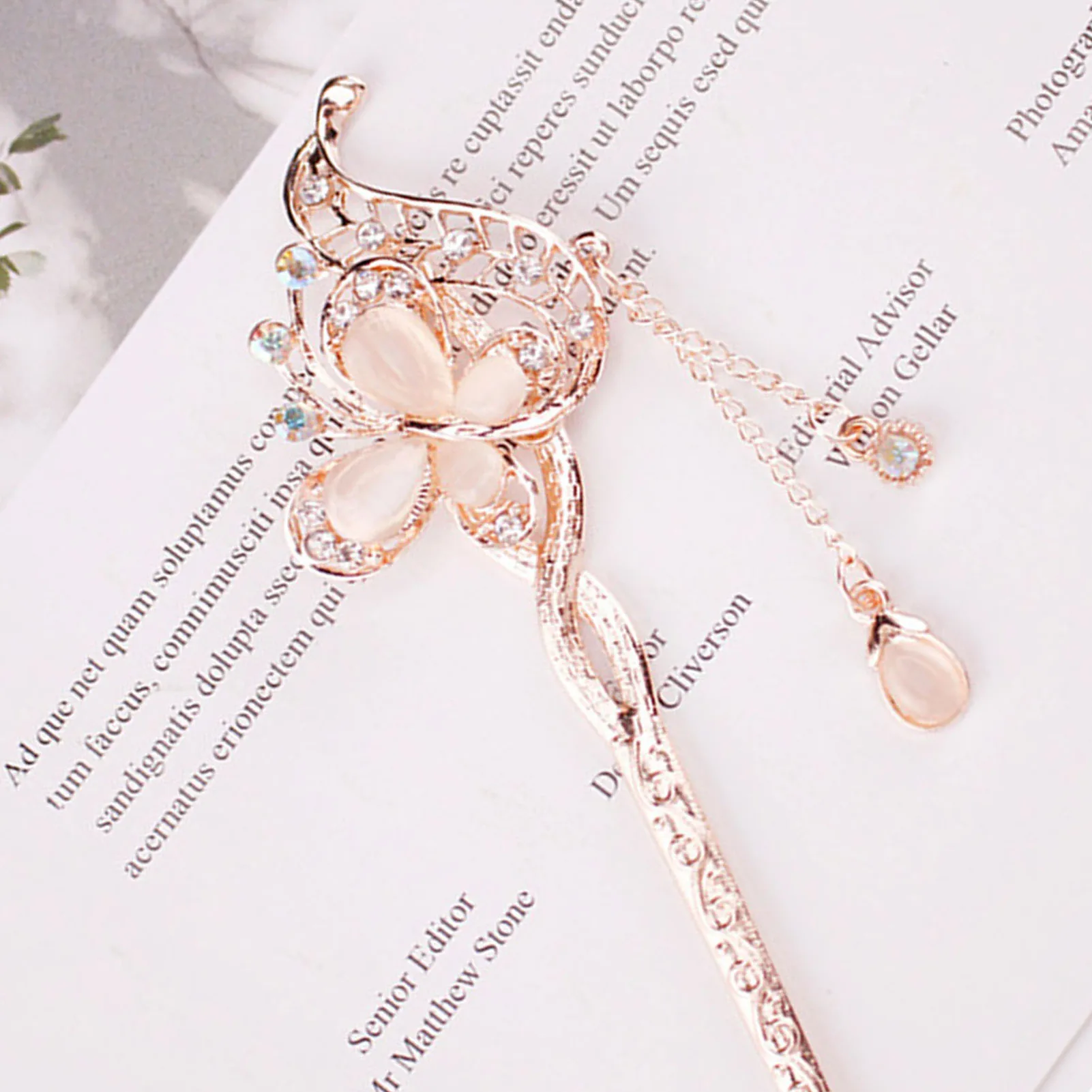 Chinese Style Hair Stick Hairpin Handmade Hair Ornament Stable Grip Retro Hairpin for Thick Hair Styling Decoration