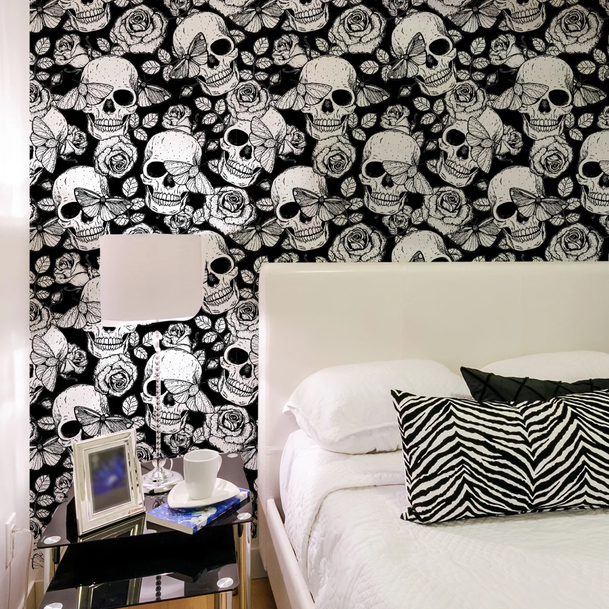 

Halloween Theme Diablo Creative Wallpaper Shop Bedroom Background Wall Atmosphere Wallpaper Stickers