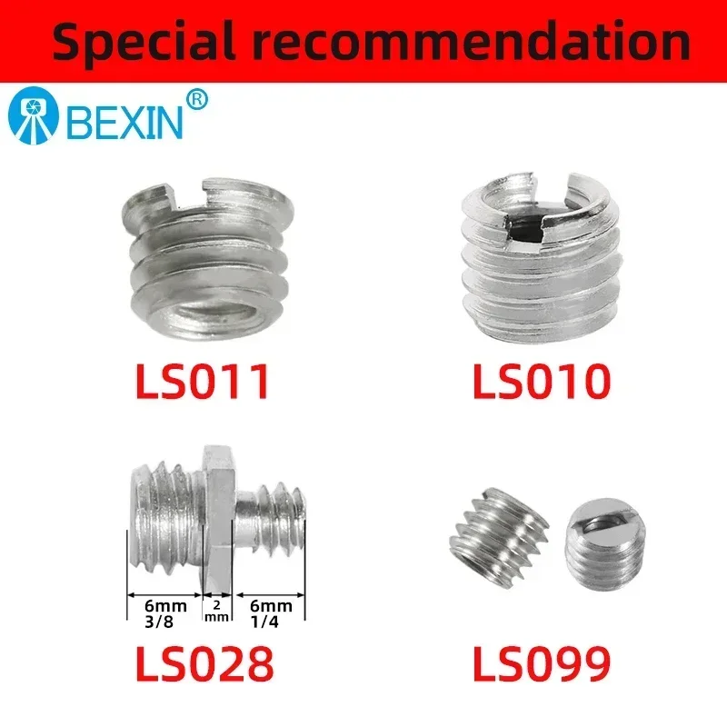 SLR 카메라 및 나사 변환 기능이 있는 삼각대 액세서리에 적합한 카메라 액세서리 1/4 및 3/8 나사 변환 키트