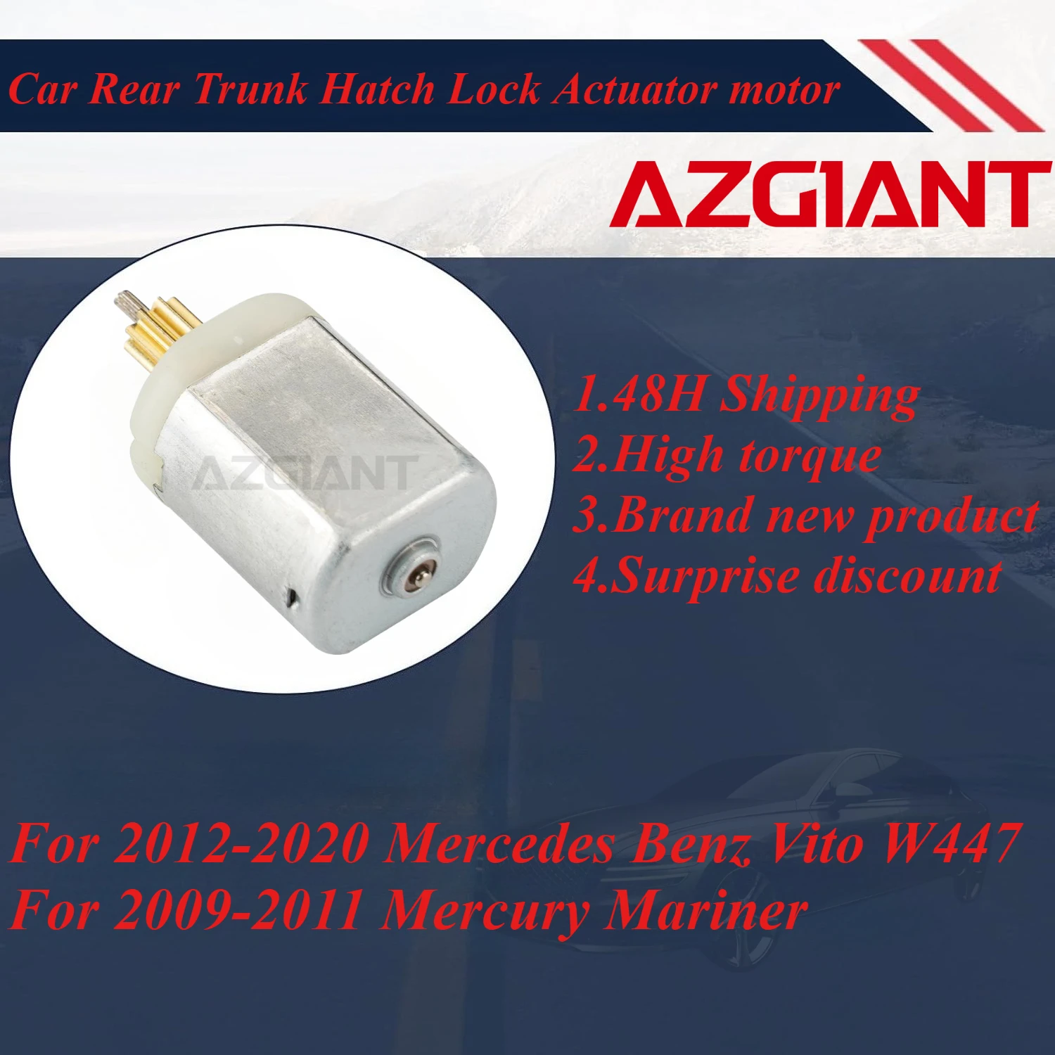 

AZGIANT Car Trunk Latch Lid Lock Release motor for 2012-2020 Mercedes Benz Vito W447/2009-2011 Mercury Mariner new parts OEM
