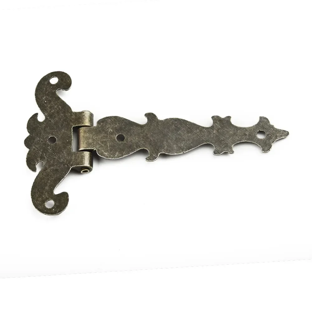 Charnière en alliage de zinc bronze, raccords de meubles, charnières bout à bout, boîte en bois antique, décoration de la maison, kit de réparation de meubles, 2 pièces