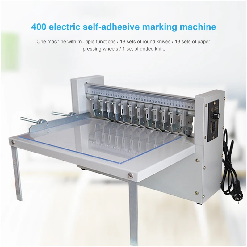 A4+ Dotted Line Machine Paper Creasing Machine Circular Knife Label Marking Machine adjustable speed 300type 400type