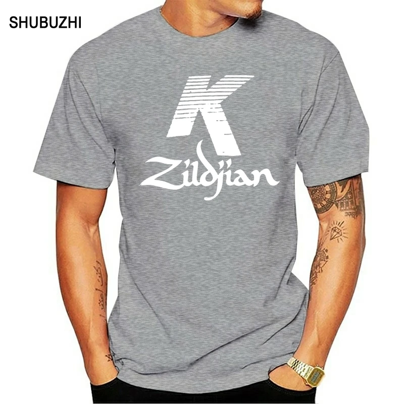 Zildjian K Percussion Drums Cymbal Logo Mens Black T-Shirt Cotton Printed Short Sleeves Funny Graphic Tee Shirt