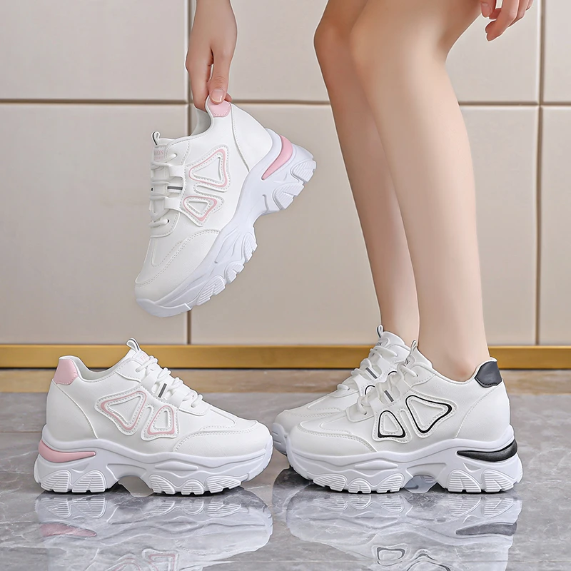 

Spring and Autumn Elegant Round Headed Lace Up Running and Leisure Shoes Fashionable Best Selling New Comfortable Women's Shoes