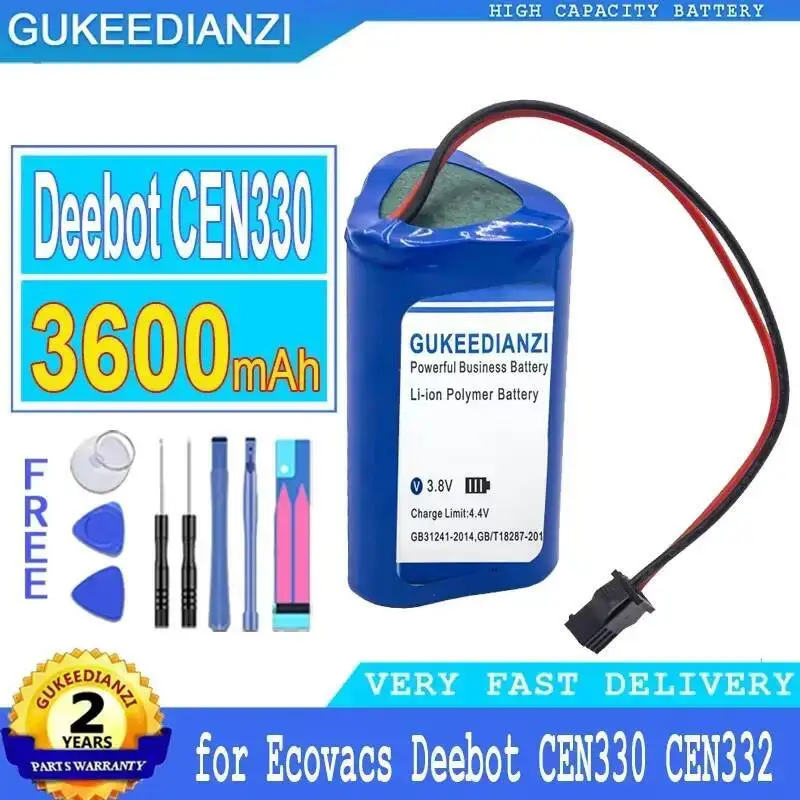 

3600 мАч аккумулятор для робота-пылесоса с быстрой зарядкой для Ecovacs Deebot Deepoo CEN330 CEN332 робот SM-3P интерфейс