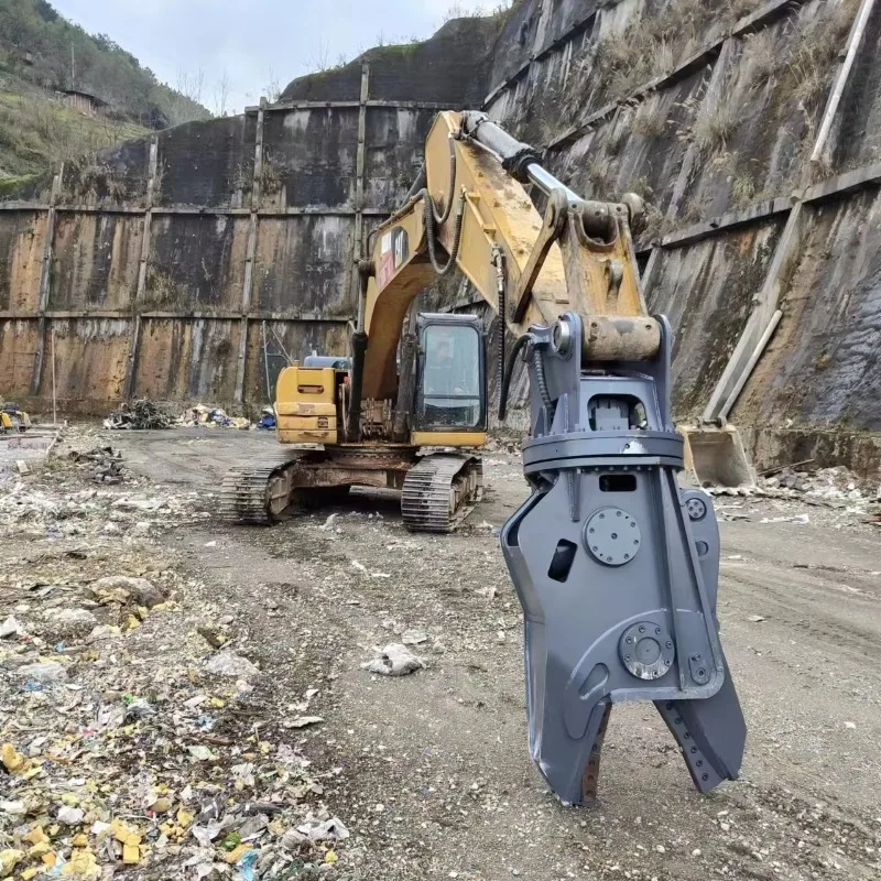 Double Cylinder Hydraulic Shear Multi Function Cutting Attachment For Demolition Scrap Processing Works