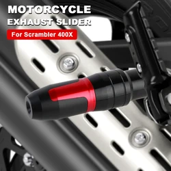 Exhaust Slider CNC Aluminum Alloy Fall Protection for Scrambler 400X 400 X Accessories 2024 Motorcycle Crash Protectors