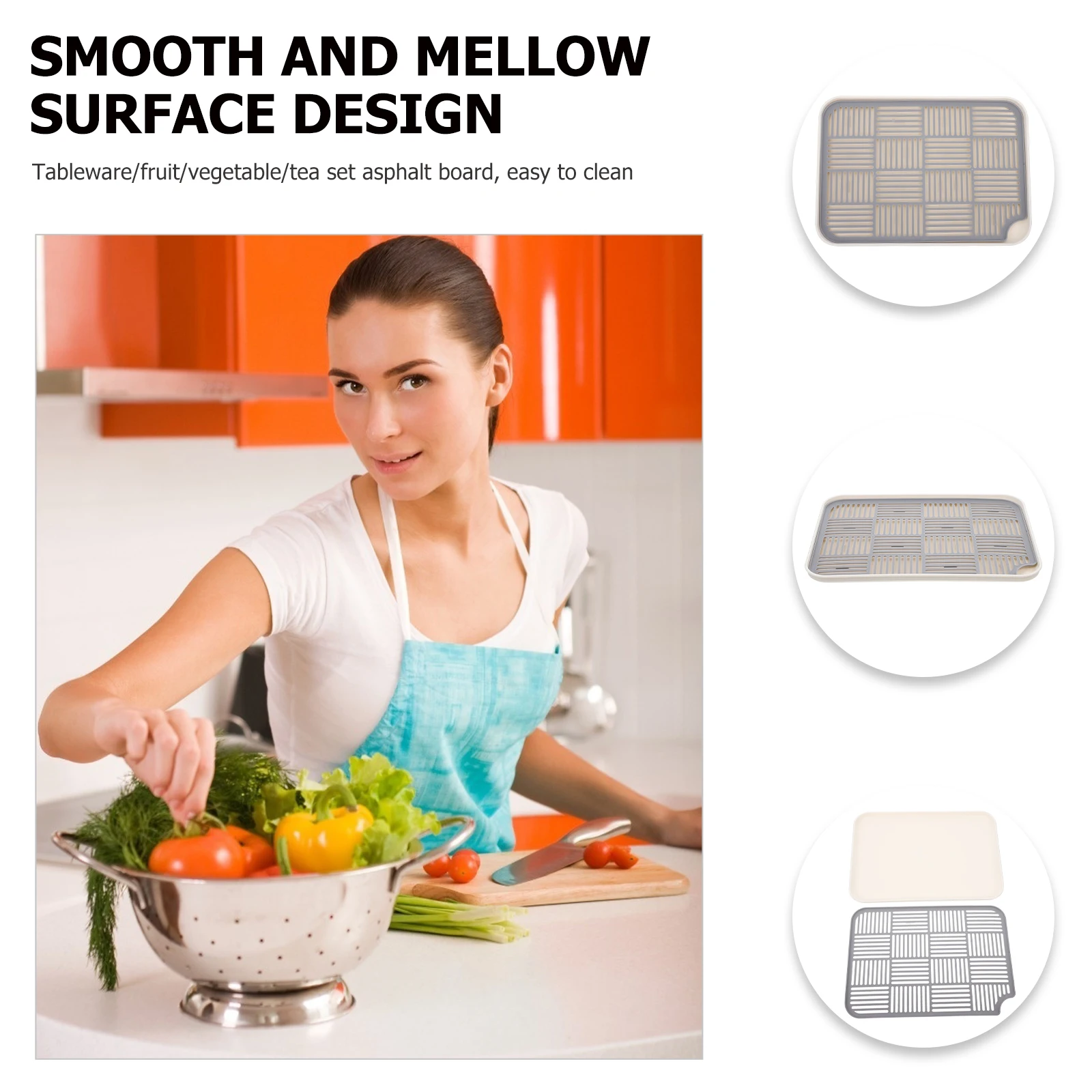 

2Pcs Double layer Draining Tray PP Material Kitchen Use Plastic Storage Baskets Tableware Plates Fruit Dessert Trays Dry