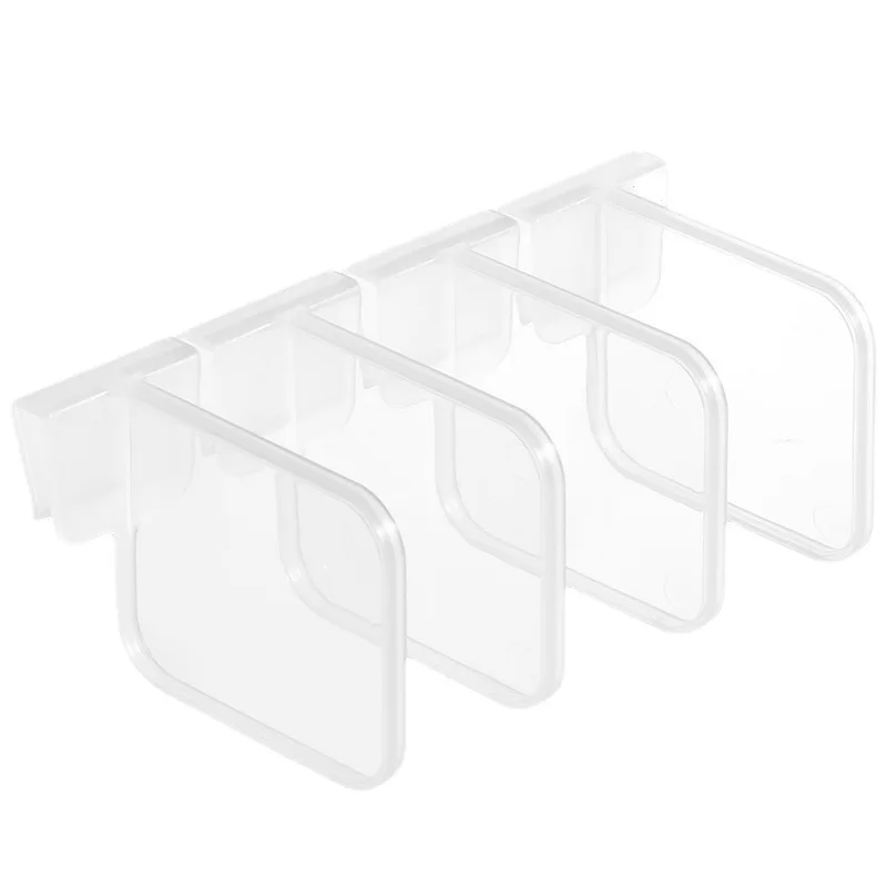 Multifunctional Refrigerator Divider Organizing Adjustable Snap-On Lattice Bracket Clip Organizing Refrigerator Divider Clip