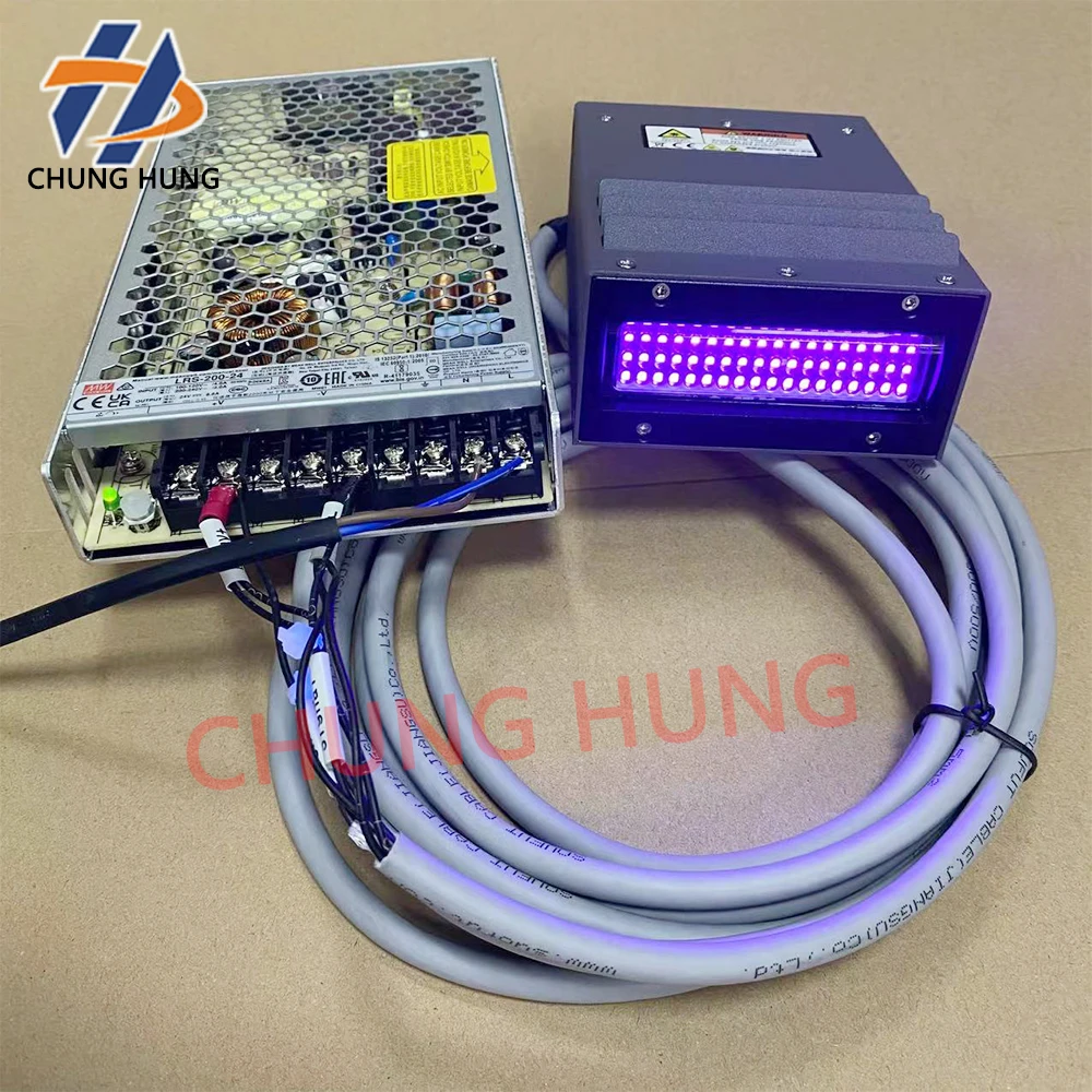 

УФ-светодиодная лампа для отверждения, размер 70*20 мм, с воздушным охлаждением, высокой интенсивности, для УФ-принтеров, чернил, 395 нм/эпоксидной смолы/клея