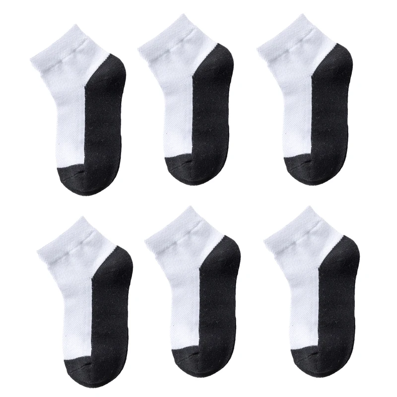 6 أزواج من الجوارب القطنية للأطفال والأولاد والبنات للأطفال الصغار جوارب رياضية لطلاب المدارس جوارب قصيرة عصرية ناعمة للربيع والخريف