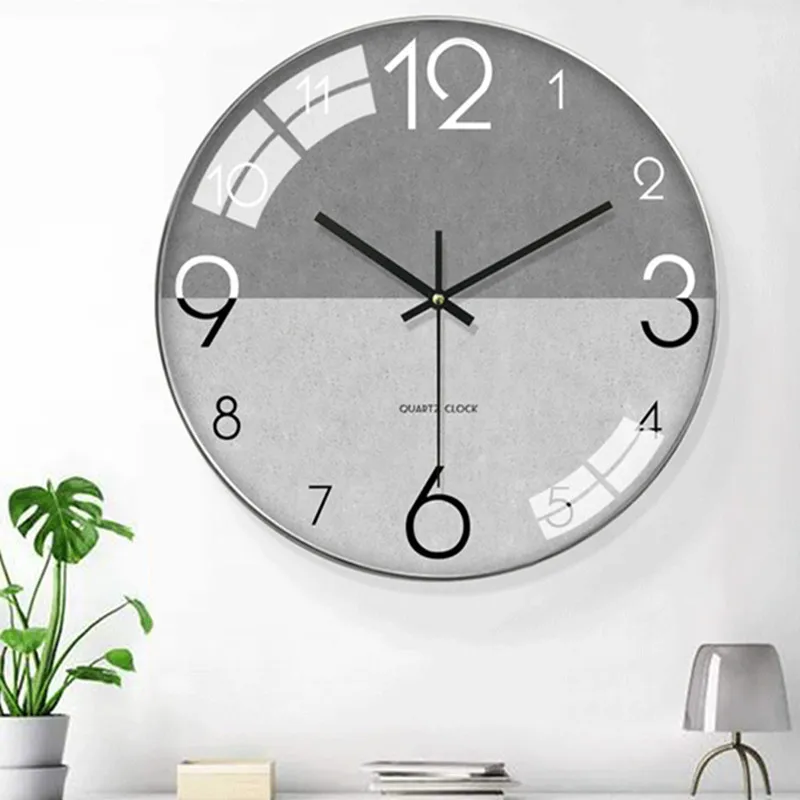 Bedroom Nordic Atmospheric Clock Wall Decor Creativity Modern Living Room Decoration Silent Fashion Large Home Clocks Garden