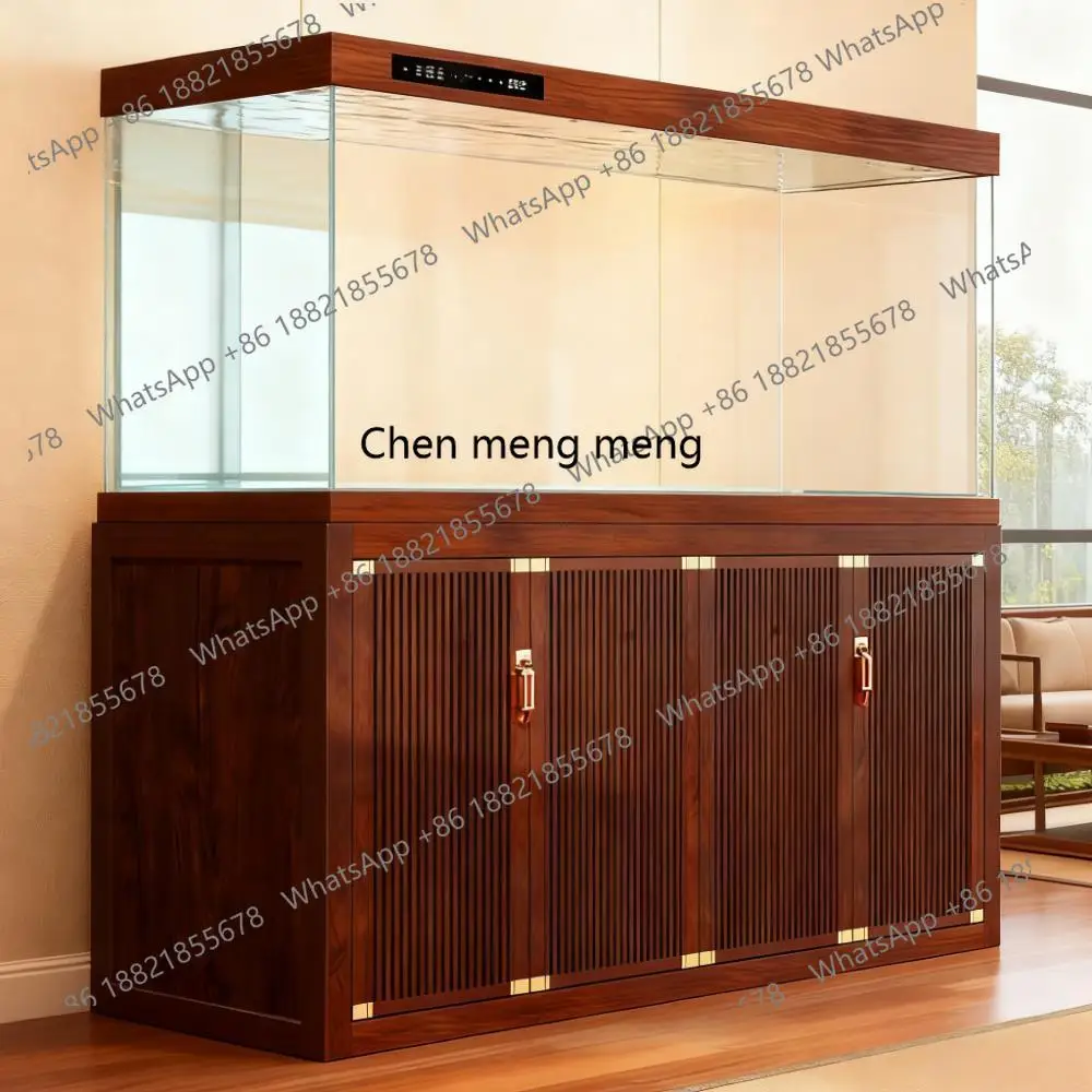 

There are no pipe fittings in the living room tank, and the screen partitions the ecological bottom filter aquarium.