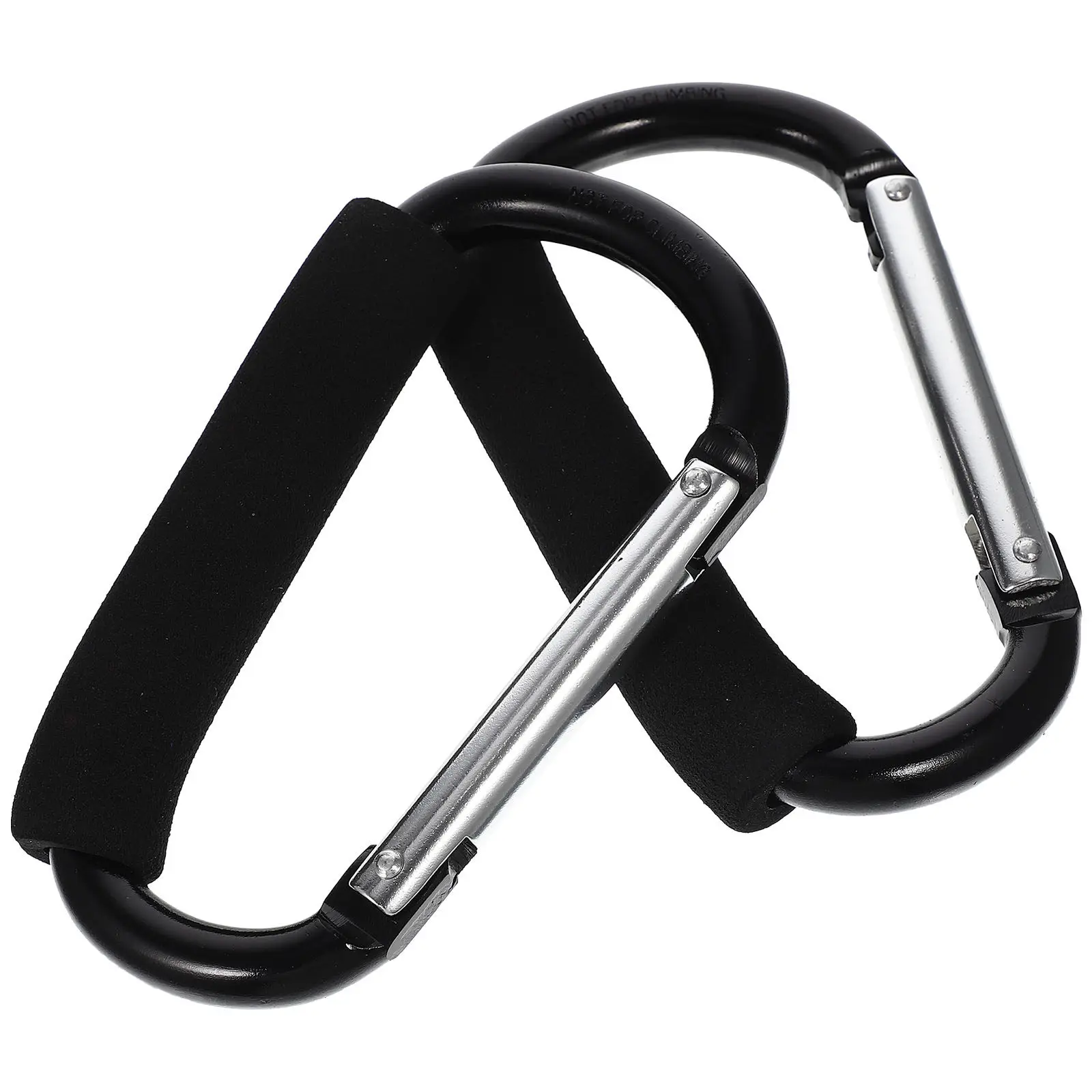 

2pcs Baby Stroller Hooks Durable Hanging Accessories For Shopping Bags Heavy Duty Cart Hangers Outdoor Stroller Carabiners