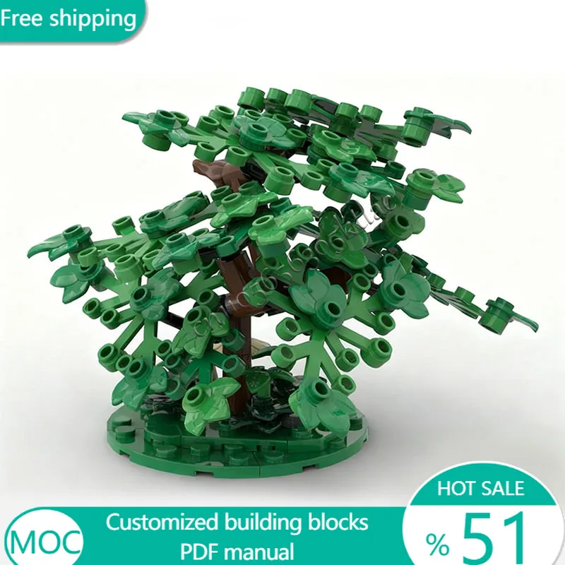 

98 PCS Trees Collection Bush Tree MOC Customize Modular Building Block Creative Design Educational DIY Boys Toy Christmas Gift