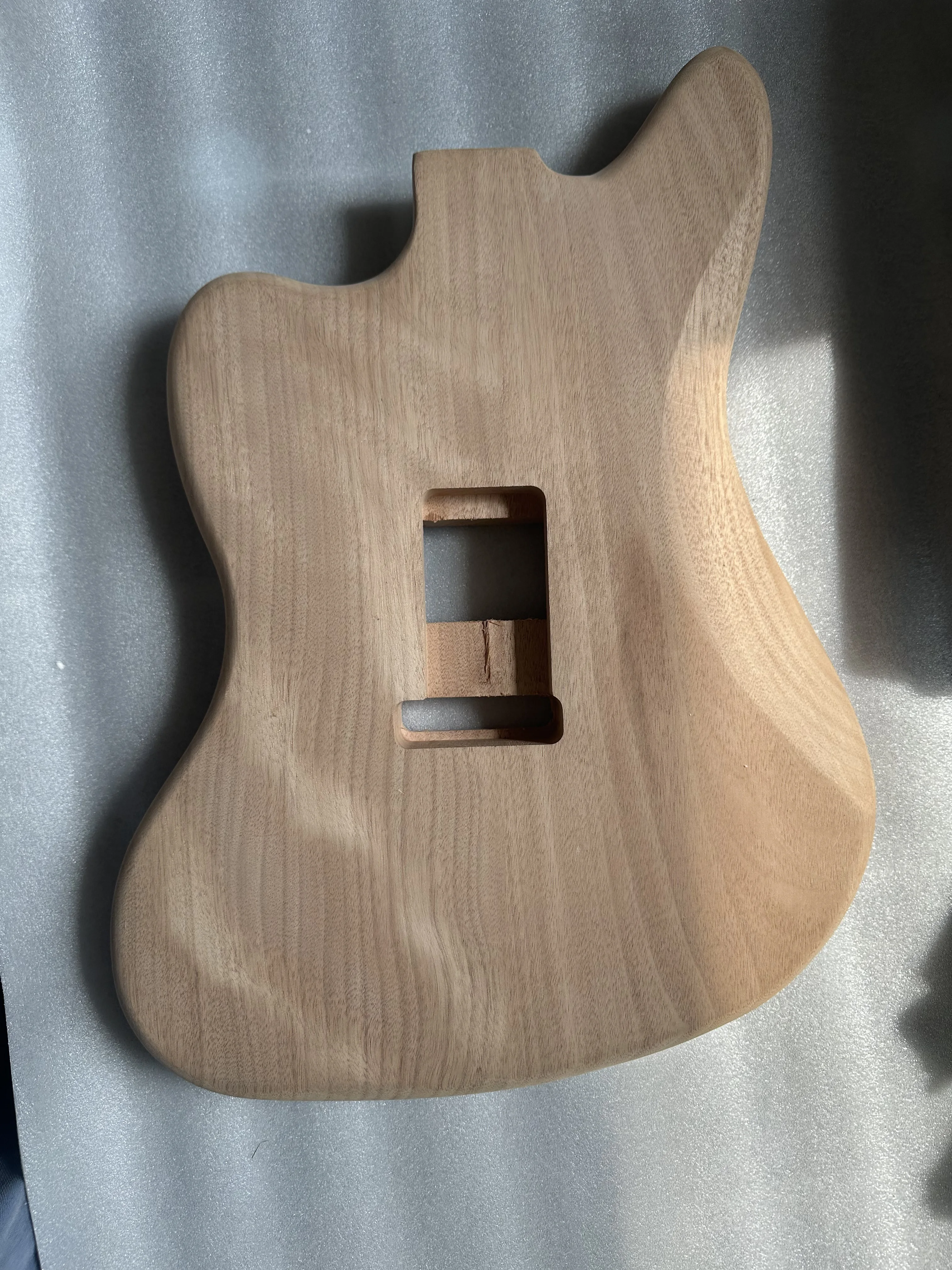 Electric Guitar Body HH Pickups,Costomized, Grey Color,Solid Mahogany Wood,Fit for 25.5 \