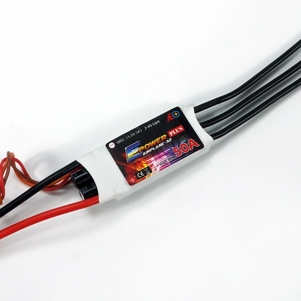 High RPM Plus Version ESC 25A/50A/70A/90A Speed Controller With 32bit MCU S-BEC For RC Airplanes Jet Plane Helicopter EDF