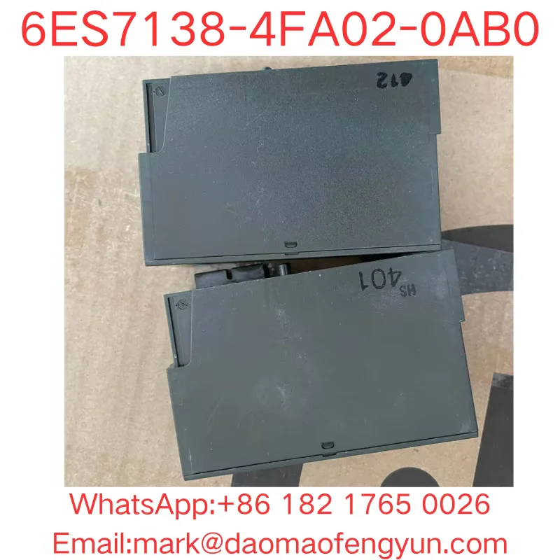 6ES7138-4FA02-0AB0 Used Tested OK ,In Good Condition SIMATIC DP, ELECTRON. MODULE F. ET200S