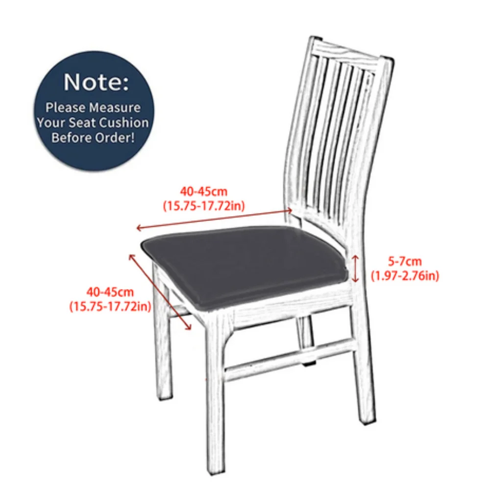 Funda de silla para comedor, fundas de asiento de LICRA, funda de cojín de tela elástica de Color sólido para el hogar, 1 ud. ﻿