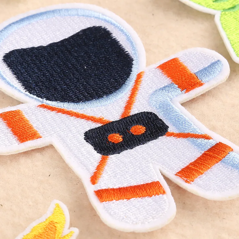 28 teile/los Space Star Patches Für Kleidung Kinder Jungen Eisen Auf Gestickte Jacken Rucksack Aufkleber Pack Diy Nähen Gemischte groß Parche – Detail 6