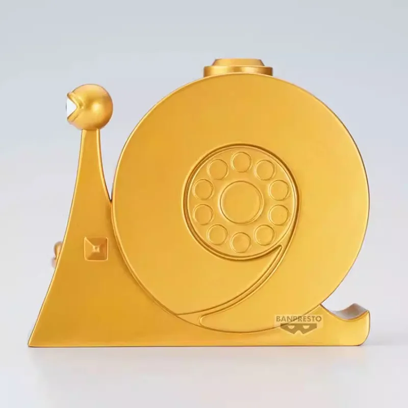 Bandai Original One Piece อะนิเมะ SOFVIMATES Gold Den Den Mushi Action Figure ของเล่นสําหรับของขวัญเด็กสะสม