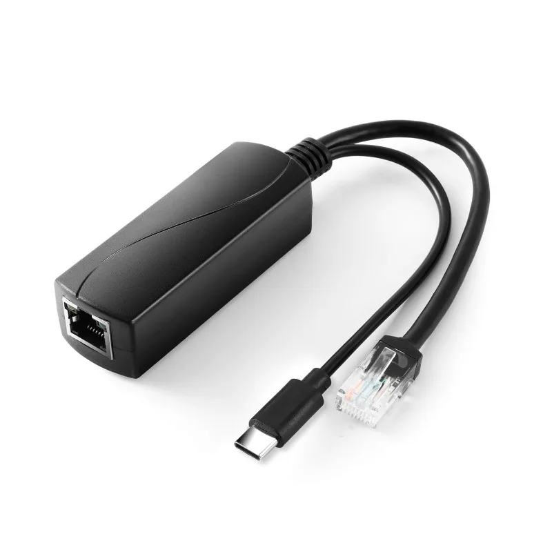 

New! high quality For IP Camera 2.5 Gigabit PoE Splitter 48V To 5V/2.1A Type-C 2.5Gbps