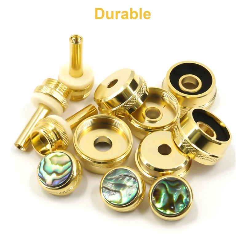 yunyun 12Pcs Trumpet Valves Finger Buttons Press Cover Trumpet Valves Caps Trumpet Button Buckle Snap Trumpet Button Easy Use