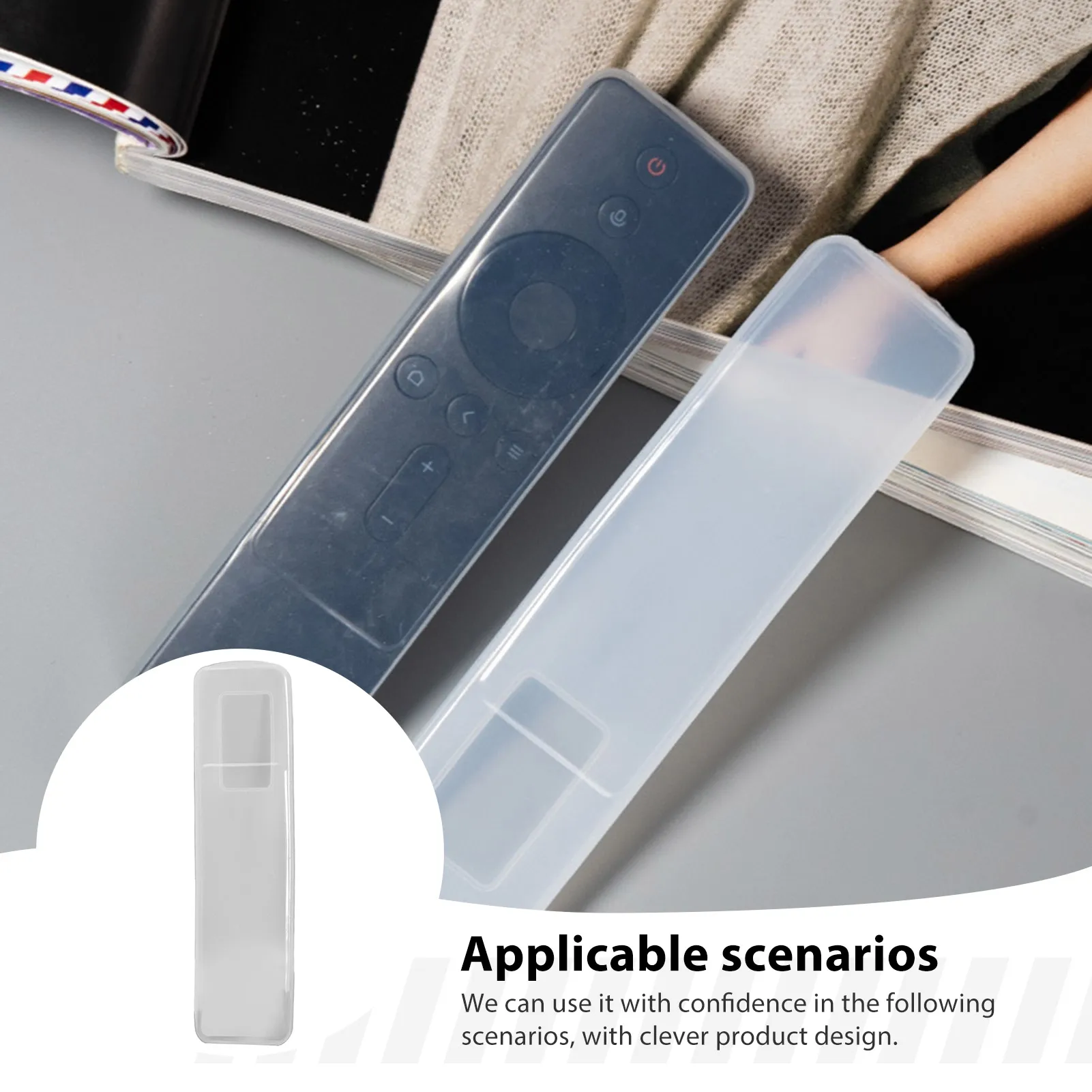 TV Remote Cover for Xiaomi Lightweight Soft Silicone Cover Protector Gift for Family Friend Lovers