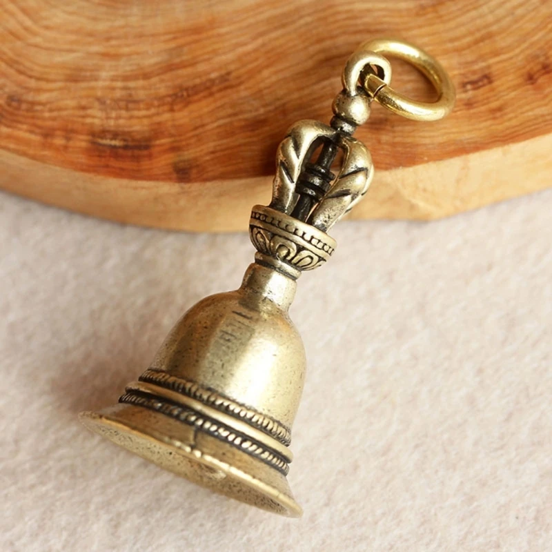 Brass Handicraft Metal Call Bells Alarm Hand Held Service Call Desktop Dinner Brass Christams Dropship