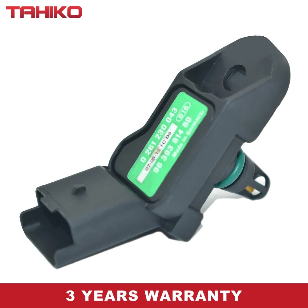 MAP Sensor 261230043 fit for PEUGEOT 206 Hatchback 2A/C 1.4 i KFW TU3A KFW TU3JP KFX TU3JP 306 Break 7E,N3,N5 1.8 16V LFY XU7JP4