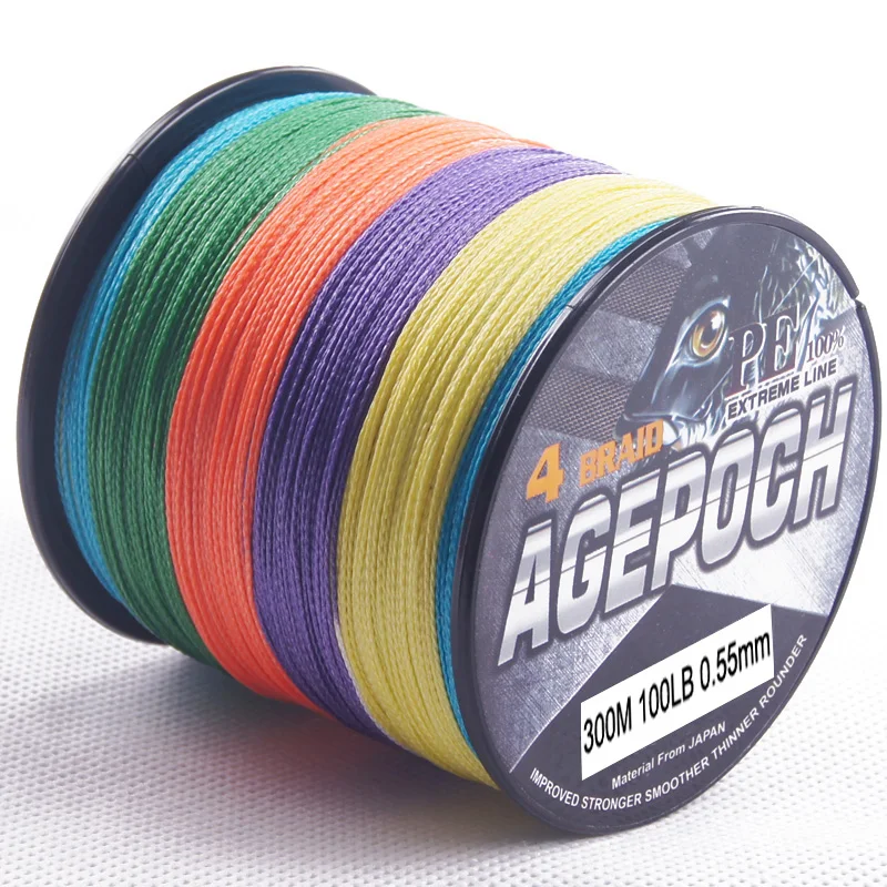 DORISEA agepoch 4 Strands 300M Braided Fishing Line Multifilament PE Fishing Wire