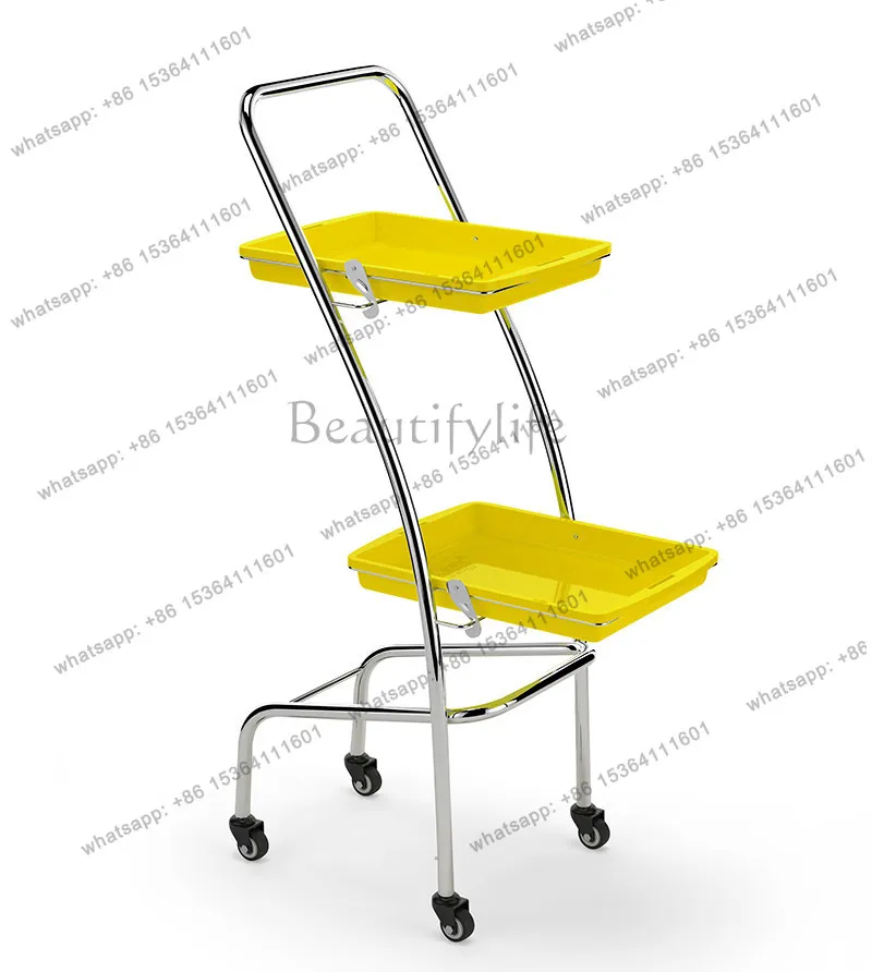Shelf perm and dyeing folding bar car barber shop special tool cart