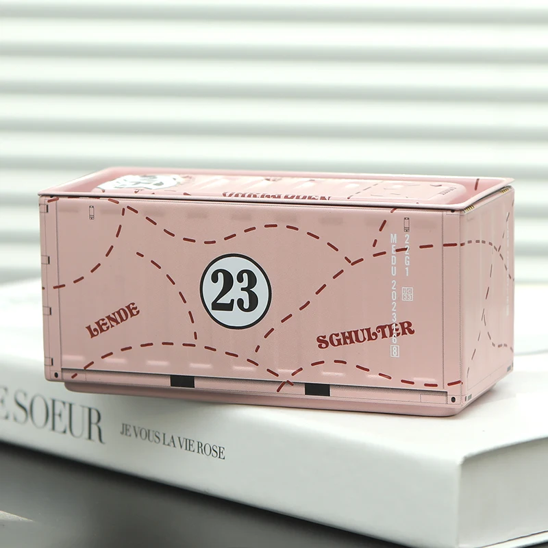 Mini ijzeren opbergdoos Creatieve decoratie Verzamel kleine voorwerpen Miniatuur opslag Display Box Desktop Mini Container Model Geschenken