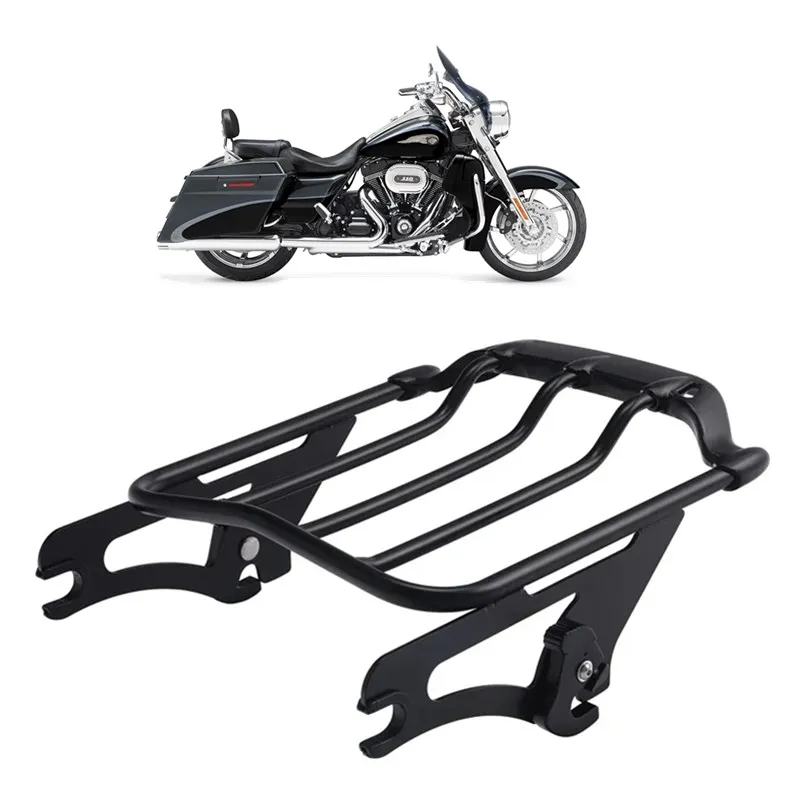 Two Up Luggage Rack For Harley Touring Street Glide Road king 2009-UP FLTR FLHX Road Glide Air Wing Motorcycle