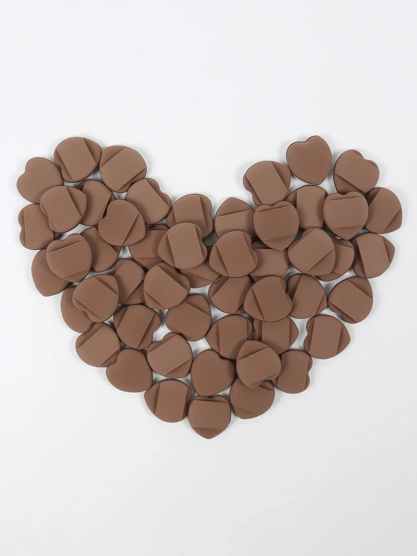 وسائد مختلطة من البودرة المنتفخة 50 إصبع صغير للهواء، إسفنجة خالية من اللاتكس ومنفخة مستحضرات التجميل تستخدم لصنع كريم الأساس السائل-